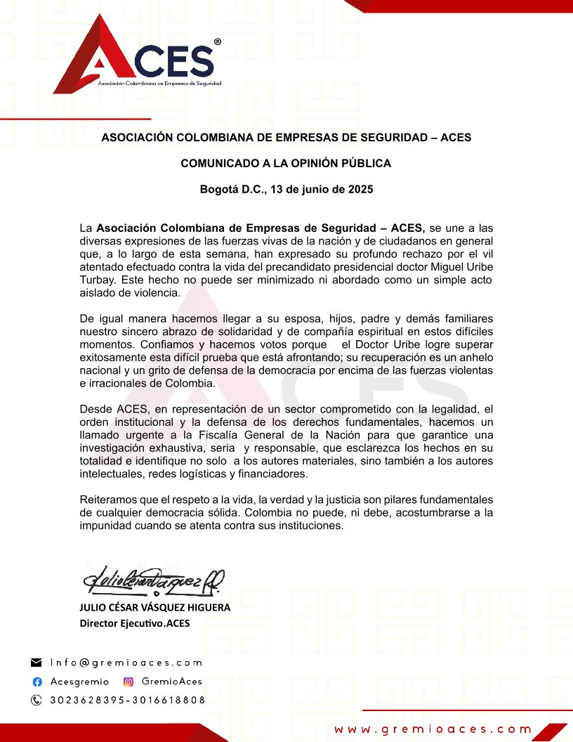 Asociación Colombiana de Empresas de Seguridad® tweet media