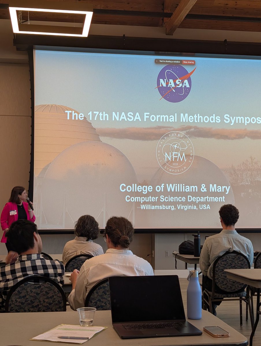proidiot's tweet image. Had a great week at NASA Formal Methods, already looking forward to next year!