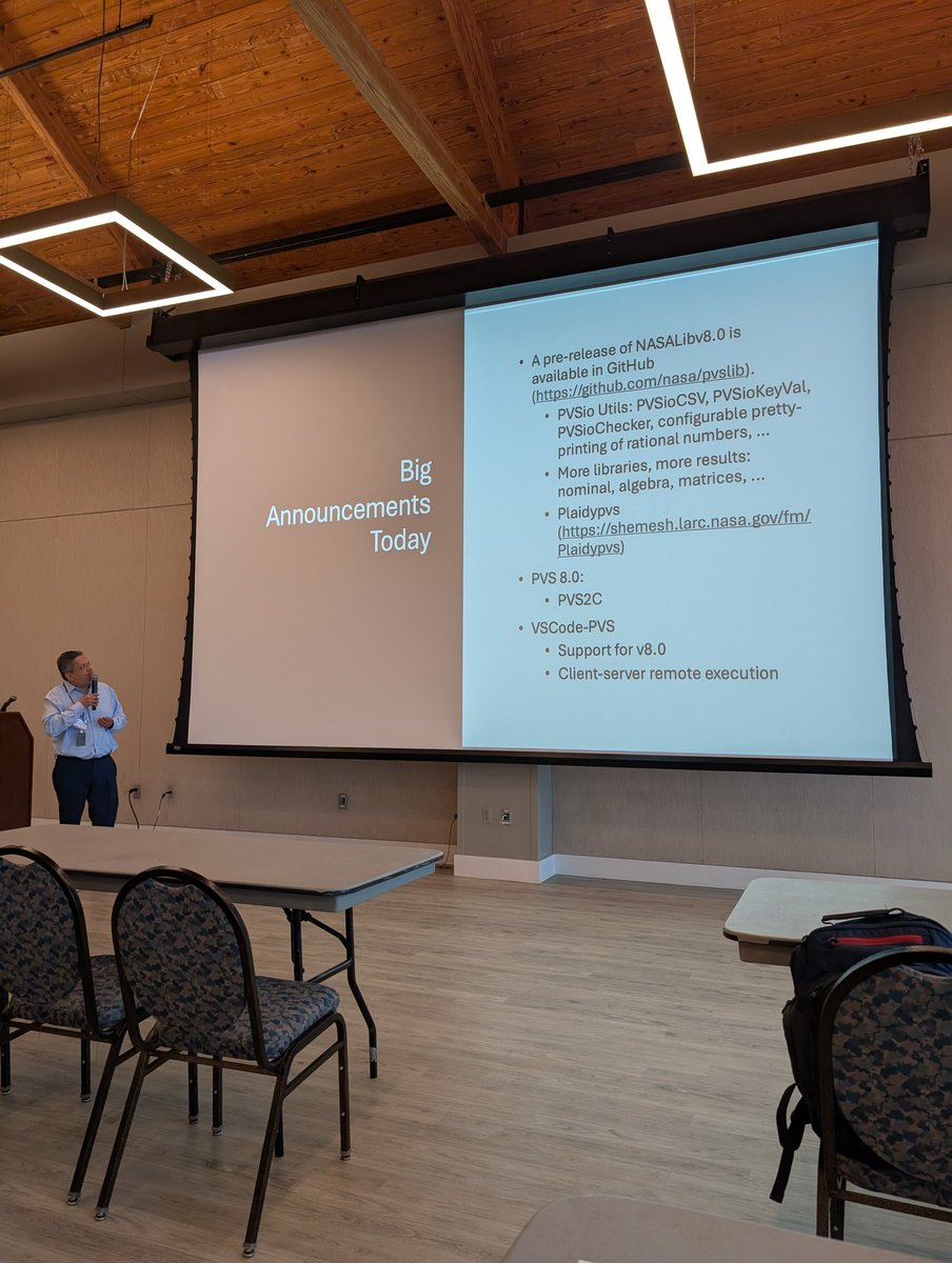 proidiot's tweet image. Had a great week at NASA Formal Methods, already looking forward to next year!