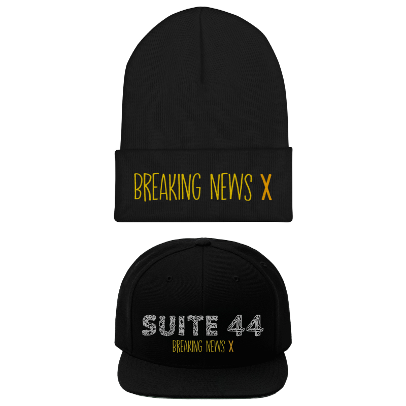 #BreakingNews10 black beanie and snapback. Now available at our official store.

🛍️🔗s44.lnk.to/merch