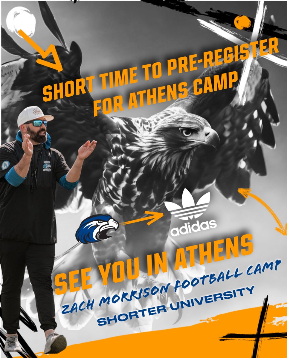 Zach Morrison (@coachmorrison58) on Twitter photo SHORT TIME to Pre-Register for the
Athens Camp!
Can't wait to bring the staff to the Classic City!
…hmorrisonfootballcamps.totalcamps.com/shop/EVENT
<a href="/LaneKnost/">Coach Lane Knost</a> <a href="/KJOTISSR/">Keith Otis</a> <a href="/TimGlanton/">Coach Tim Glanton</a> <a href="/JalenGary5/">COACH JG</a> <a href="/CoachMorrisonSU/">Kasey Morrison</a> <a href="/Coach_HJacobs/">CoachHarlen Jacobs</a> <a href="/CoachZachBrooks/">Zach Brooks</a> <a href="/coachmercer_56/">Malcolm Mercer</a> <a href="/CoachJackSU/">Coach Jack Williamson</a> <a href="/CoachDietlSU/">Johnny Dietl</a> SHORT TIME to Pre-Register for the
Athens Camp!
Can't wait to bring the staff to the Classic City!
…hmorrisonfootballcamps.totalcamps.com/shop/EVENT
<a href="/LaneKnost/">Coach Lane Knost</a> <a href="/KJOTISSR/">Keith Otis</a> <a href="/TimGlanton/">Coach Tim Glanton</a> <a href="/JalenGary5/">COACH JG</a> <a href="/CoachMorrisonSU/">Kasey Morrison</a> <a href="/Coach_HJacobs/">CoachHarlen Jacobs</a> <a href="/CoachZachBrooks/">Zach Brooks</a> <a href="/coachmercer_56/">Malcolm Mercer</a> <a href="/CoachJackSU/">Coach Jack Williamson</a> <a href="/CoachDietlSU/">Johnny Dietl</a>