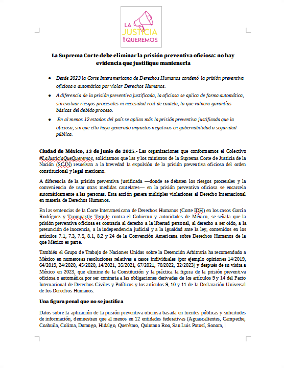 LaJusticiaQueQueremos tweet media