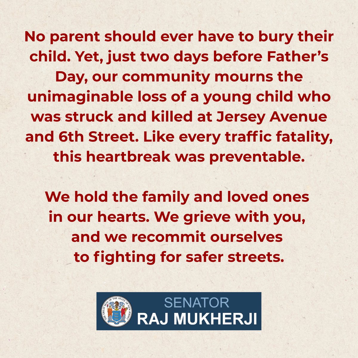 Senator Raj Mukherji (@rajmukherji) on Twitter photo 
