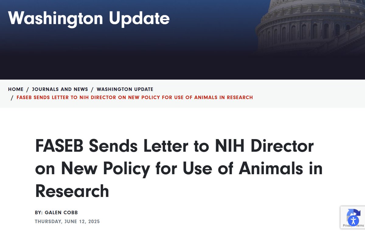 Animal research remains integral to scientific development, which is why FASEB continues to advocate for the development of new technologies in concert with animal research. 
Read their full letter to the NIH here!
🔗 ow.ly/4TUu50W95xB
#Anatomy26 #AAA