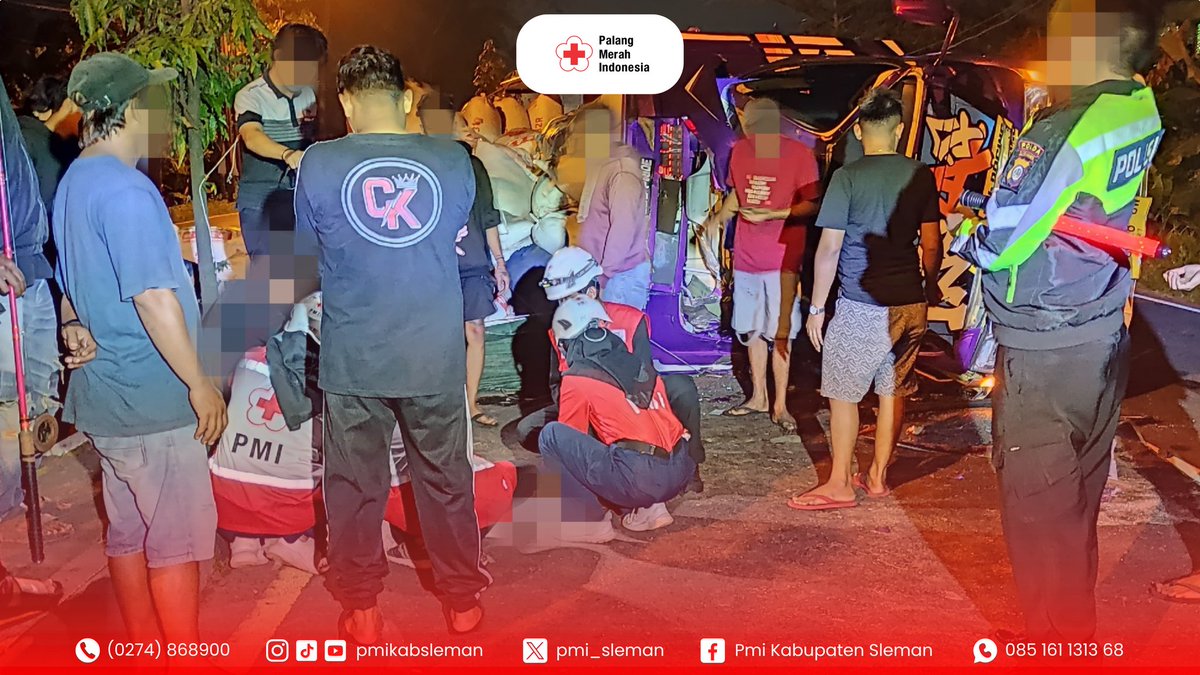 Respon Lakalantas lokasi di Jl. Magelang KM 17 Margorejo Tempel Sleman dengan jumlah korban 1 orang di Rujuk ke RSUD Sleman, Sabtu (14/06/2025)

Apabila mengetahui atau mengalami kejadian emergency silahkan menghubungi PMI Kabupaten Sleman
( linktr.ee/pmikabsleman ) 

#pmisleman