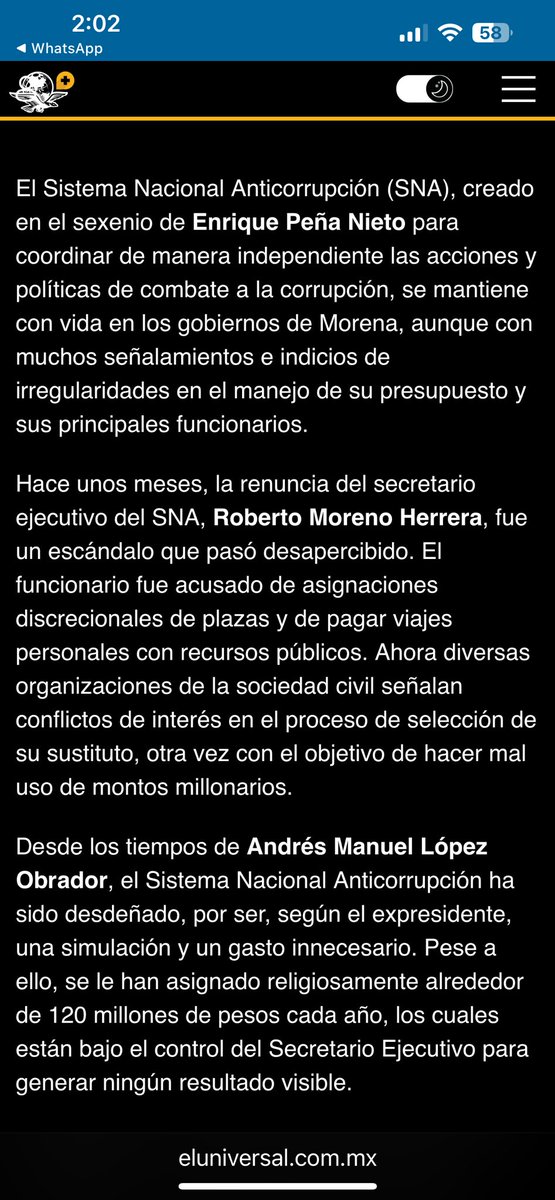 gldubernard's tweet photo. #ULTIMAHORA
#SESNA #SNA

En su columna de ayer y en la "posdata 1" de la de hoy, el periodista Mario Maldonado @MarioMal abordó la selección del nuevo titular de la Secretaría Ejecutiva del Sistema Nacional Anticorrupción (SESNA), el brazo operativo del sistema. De ahí la relevancia de la selección del mejor perfil.

En su columna hace referencia a que los tres integrantes del Comité de Participación Ciudadana (CPC) son los responsables de elegir a una terna de donde saldrá el nuevo titular. Y que para estos efectos desde finales de mayo se llevaron a cabo las entrevistas a los interesados.  

Debo precisar que la terna se definió en la tarde del 21 de mayo y que será el Organo de Gobierno de la SESNA quien seleccionará a su titular. Desconozco cuándo se realizará la sesión donde se definirá este nombramiento.

Actualmente este órgano de gobierno  lo integran las y los titulares de la Auditoría Superior de la Federación @ASF_Mexico, la Secretaría de Anticorrupción y Buen Gobierno @BuenGobierno_mx, la Fiscalía Especializada en Materia de Combate a la Corrupción, el Tribunal Federal de Justicia Administrativa @TFJAMexico, del nuevo Organismo Transparencia para el Pueblo @BGTransparencia y la Presidenta del CPC.

La columna de Maldonado hace un señalamiento que me parece sumamente grave -en caso de resultar cierto-, al mencionar que en la terna sólo se incluyeron perfiles que tienen vínculos directos con los evaluadores. 

Transcribo lo siguiente:

“Rafael Martínez Puón, actual director de la Escuela Nacional de Profesionalización Gubernamental del Instituto Nacional de Administración Pública, colocó en esa terna de candidatos para administrar el SNA a catedráticos de su propia institución quienes guardan una relación directa de subordinación con el personaje, de acuerdo con los contratos a los que tuvo acceso esta columna”.

Formando parte de la terna, menciona a José Alberto Reyes Fernández y a Martha Patricia Aguilar Espinosa como profesores del INAP @inap_mx precisando también que en el currículo de uno de ellos se omitió especificar la relación profesional que guarda con la Escuela Nacional de Profesionalización Gubernamental. Asimismo, menciona que fueron calificados con el máximo puntaje. 

Efectivamente, los integrantes de la terna fueron calificados con el mayor puntaje por dos de los tres integrantes del CPC, no así por la actual presidenta.

En su columna de hoy Maldonado da a conocer el número de un contrato de prestación de servicios profesionales firmado entre el Director de la Escuela Nacional de Profesionalización Gubernamental del INAP y un integrante de la terna.  

Qué establecen los contratos, quién los firma y el tipo de relación que se crea entre el titular de la Escuela del INAP con sus profesores, lo desconozco.

El punto crucial de un potencial conflicto de interés no radica en si la persona lo reconoce o lo niega, sino en la existencia objetiva de condiciones que podrían comprometer su imparcialidad o generar esa percepción. Lo relevante no es la intención del involucrado, sino el riesgo que representa para la integridad del proceso.

Por lo anteriormente señalado, resulta necesario determinar si este integrante del CPC @rafmartinezpuon debió declarar su potencial conflicto de interés o no en los términos señalados en la Metodología elaborada específicamente para este proceso, la cual señala:

“Se considera que existe un potencial conflicto de interés por tener…, lazos de afinidad afectiva o amistosa, así como vínculos profesionales pasados o presentes en calidad de pares, superiores o subordinados”.

Considerando lo anterior, respetuosamente, solicito al Órgano de Gobierno de la SESNA revise esta situación y determine si este integrante del CPC incurrió o no en un conflicto de interés al haber evaluado a los profesores en activo del INAP, de tal forma que no haya la menor duda de que todos los participantes hayan sido evaluados en condiciones de equidad, objetividad e imparcialidad.