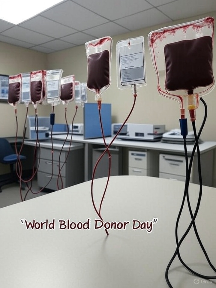 "Every drop of blood donated is a heartbeat of hope given—celebrate life this World Blood Donor Day." #SaturdayVibes #saturdaymorning