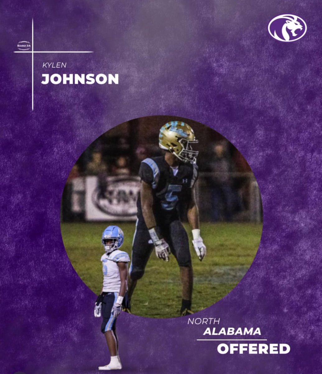 Kevin Howard (@khowtv) on Twitter photo CLASS OF 28’ 3⭐️ATH(<a href="/RECRUITCOOSA/">RECRUIT COOSA</a> ) KYLEN JOHNSON(<a href="/KylenJohnson01/">Kylen Johnson</a>) PICKS UP AN OFFER FROM THE UNIVERSITY OF NORTH ALABAMA(<a href="/UNAFootball/">North Alabama Football</a> ) CLASS OF 28’ 3⭐️ATH(<a href="/RECRUITCOOSA/">RECRUIT COOSA</a> ) KYLEN JOHNSON(<a href="/KylenJohnson01/">Kylen Johnson</a>) PICKS UP AN OFFER FROM THE UNIVERSITY OF NORTH ALABAMA(<a href="/UNAFootball/">North Alabama Football</a> )
