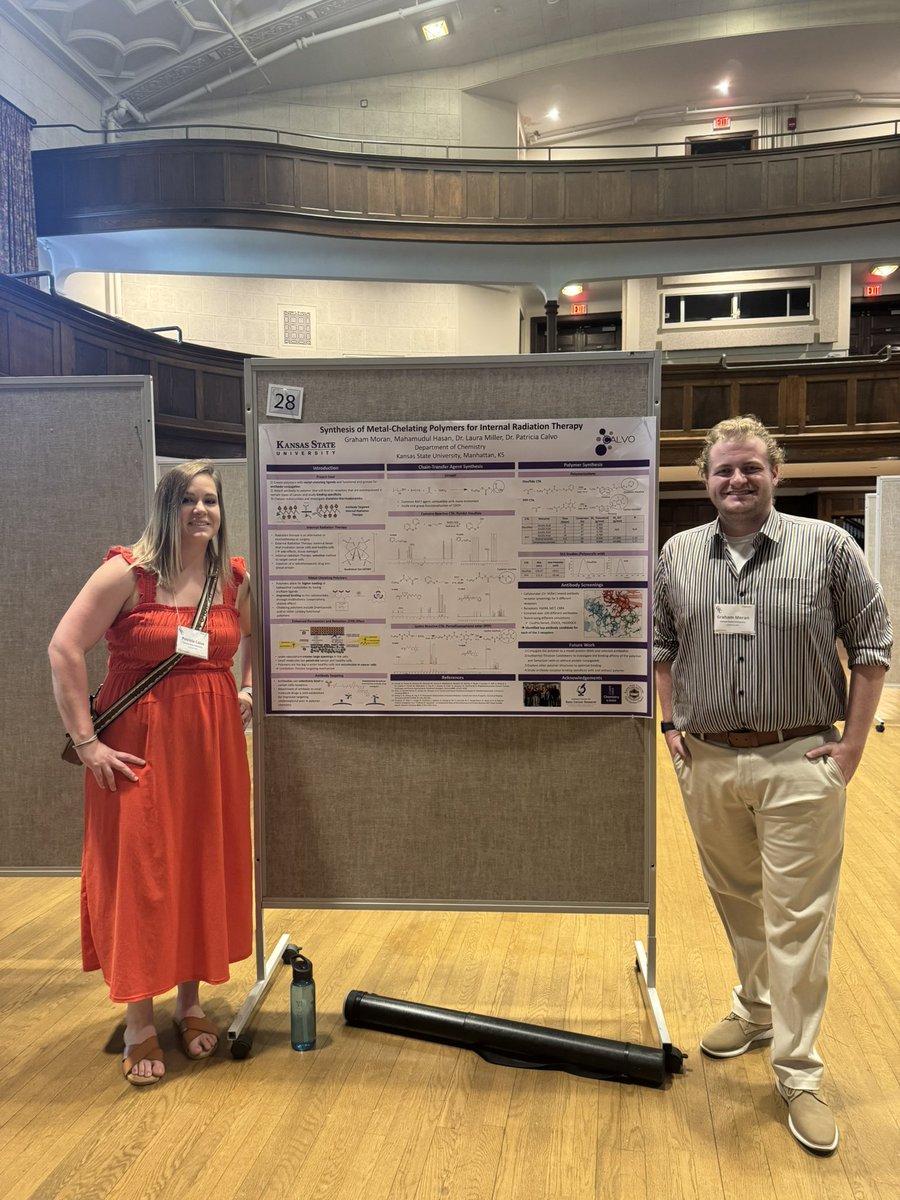 Calvo Lab (@calvolab_ksu) on Twitter photo Had a great week at the polymers GRC where 2nd year grad student Graham presented his work on polymers for internal radiation therapy (supported by <a href="/KStateCancerRes/">K-State Cancer Research</a> ). So much great science, especially from all the amazing graduate students! The future is bright 🤩 Had a great week at the polymers GRC where 2nd year grad student Graham presented his work on polymers for internal radiation therapy (supported by <a href="/KStateCancerRes/">K-State Cancer Research</a> ). So much great science, especially from all the amazing graduate students! The future is bright 🤩