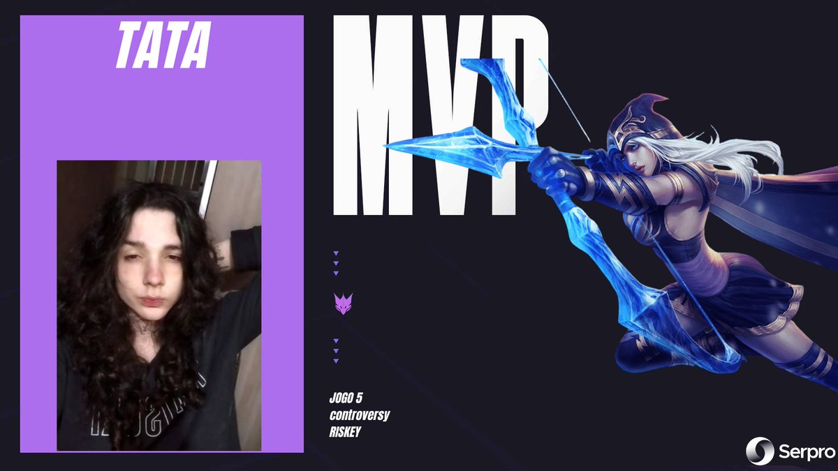 A MVP do jogo do titulo é a craque da galera <a href="/tendotata/">Tata</a> 
Essa Ashe estava sniper demais, ficou a frente do farm e ajudou muito o time a garantir o campeonato!