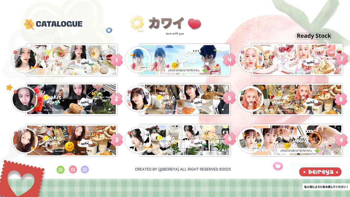 beyefya's tweet image. HHelp repost ? Thank you~!! 

Haloo! Aku mau CLEARANCE SALE  layout dibawah ini, bisa take langsung melalui dm yaaww 😍

💵 : 4-5K/each ( take 2 free 1)
💳 : QRIS/SPAY ONLY
🍓 : no retext
☝🏻 : Avail GA &amp;amp; SPONSOR

🤗 mt@ after dm ya 

#zonauang #zonajajan