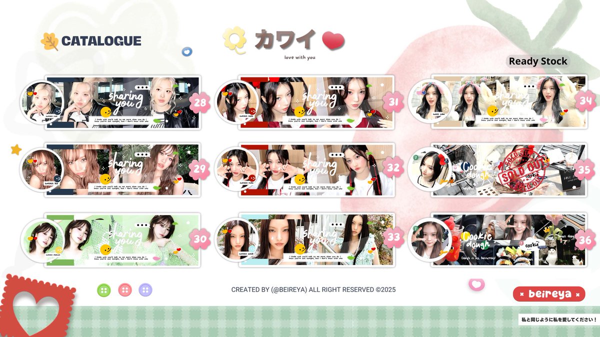 beyefya's tweet image. HHelp repost ? Thank you~!! 

Haloo! Aku mau CLEARANCE SALE  layout dibawah ini, bisa take langsung melalui dm yaaww 😍

💵 : 4-5K/each ( take 2 free 1)
💳 : QRIS/SPAY ONLY
🍓 : no retext
☝🏻 : Avail GA &amp;amp; SPONSOR

🤗 mt@ after dm ya 

#zonauang #zonajajan