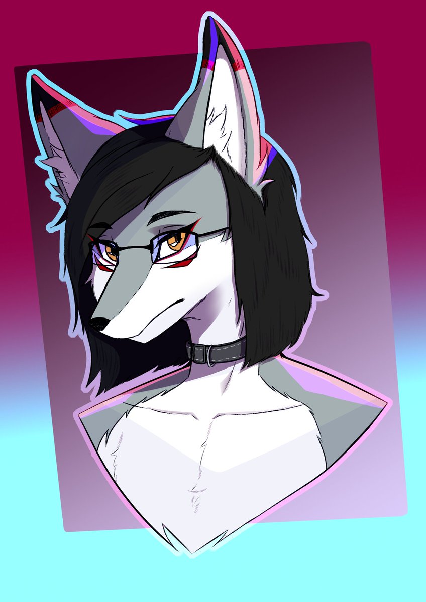 VecNarvi's tweet image. Drew my fursona after a while, made some little changes to it!