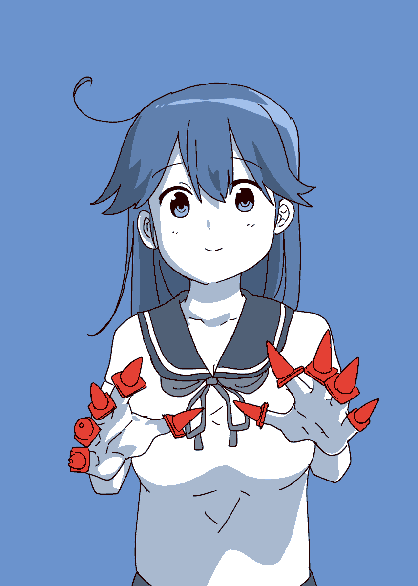 潮(艦これ) 「?」|かぶら矢@京都海防艦オンリーB-11のイラスト