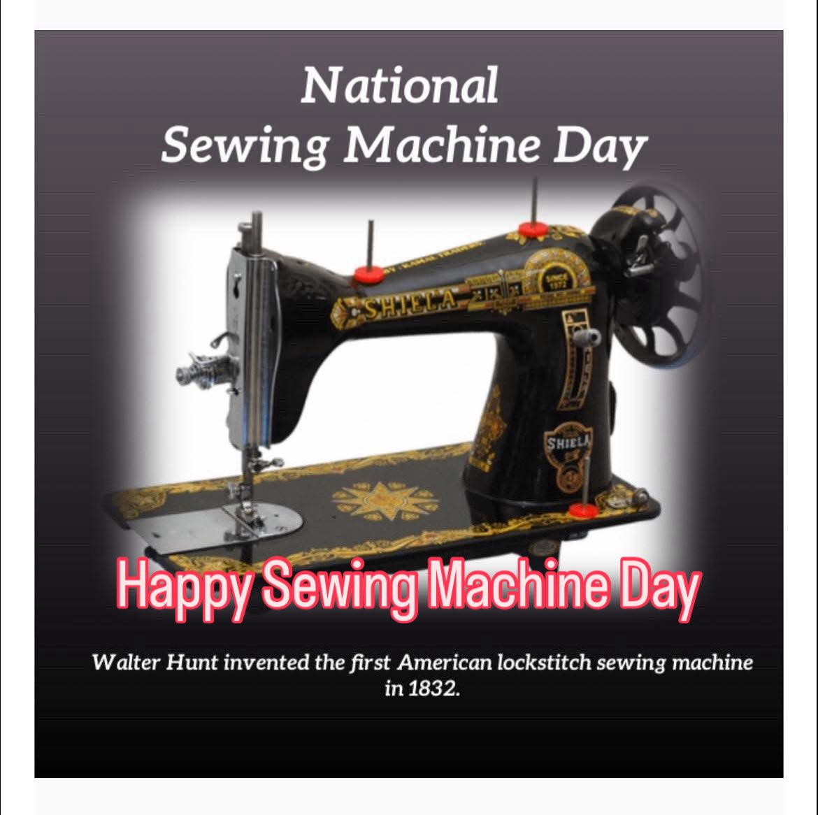 devildogmrk2's tweet image. Happy Sewing Machine Day #sewing #sewist #sewingmachine #invention
