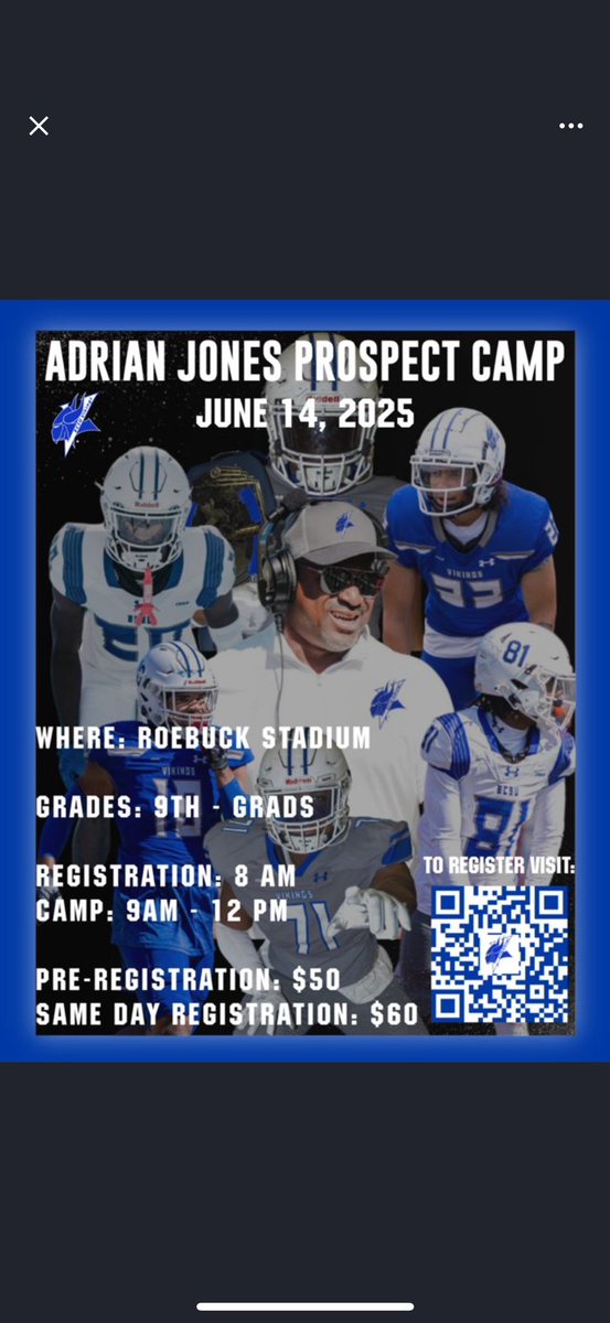 Tomorrow I will be at the Elezebeth city state university prospect camp thank you <a href="/CoachDC22/">David Castillo</a> for the invite excited to showcase my talents.<a href="/CoachKuanBCE/">Cekuan James</a> <a href="/TheCoachDra/">Aundrà Ellington</a> <a href="/CoachBaidooBCE/">Theodore Baidoo</a> <a href="/CoachRah26/">Coach Rah 🏈🎯</a> <a href="/Coach_Casee/">Caysaan James</a> <a href="/BCE_Performance/">B.C.E Sports & Performance</a> <a href="/TeaneckFB/">Teaneck High School Football</a>