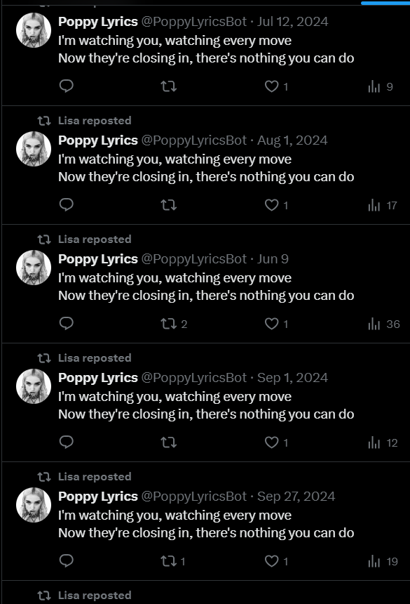 For some reason        I feel threatened .