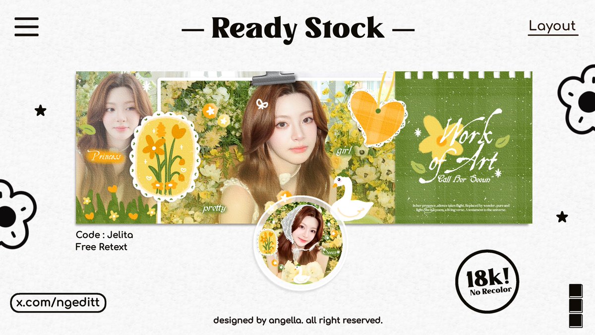 ⠀⠀⠀
⠀⠀⌗ ꒰ᐢ. .ᐢ꒱₊ ⠀ ⠀ 
       Selamat pagi!
    【 bantu rt ya! 】
⠀⠀ Layout Seeun nan jelita
       di bawah siap dimiliki
        
       Silakan ketuk dmku untuk
       menjemputnya .ᐟ

  ꩜ .ᐟ  #zonauang #zonaba
⠀⠀⠀