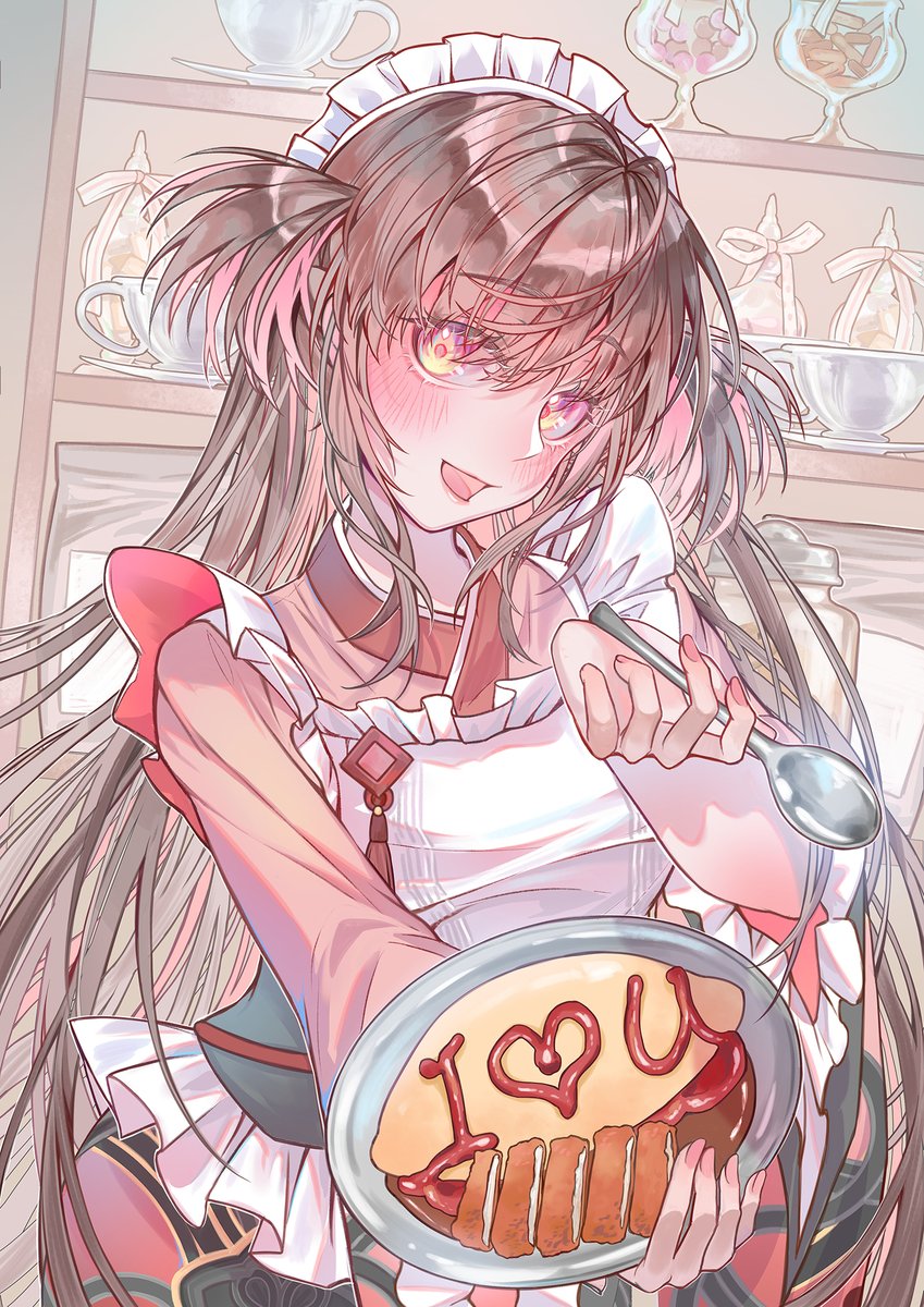 EPO來為你的蛋包飯加上好吃的魔法了！

一邊畫這張的時候，一邊覺得好餓。
好像很久沒吃咖哩豬排蛋包飯了說。

結果查了一下，
發現一客咖哩豬排蛋包飯的價格，
已經快接近300元了呢。真驚人啊。

※ 會是八月FF新品的圖面！