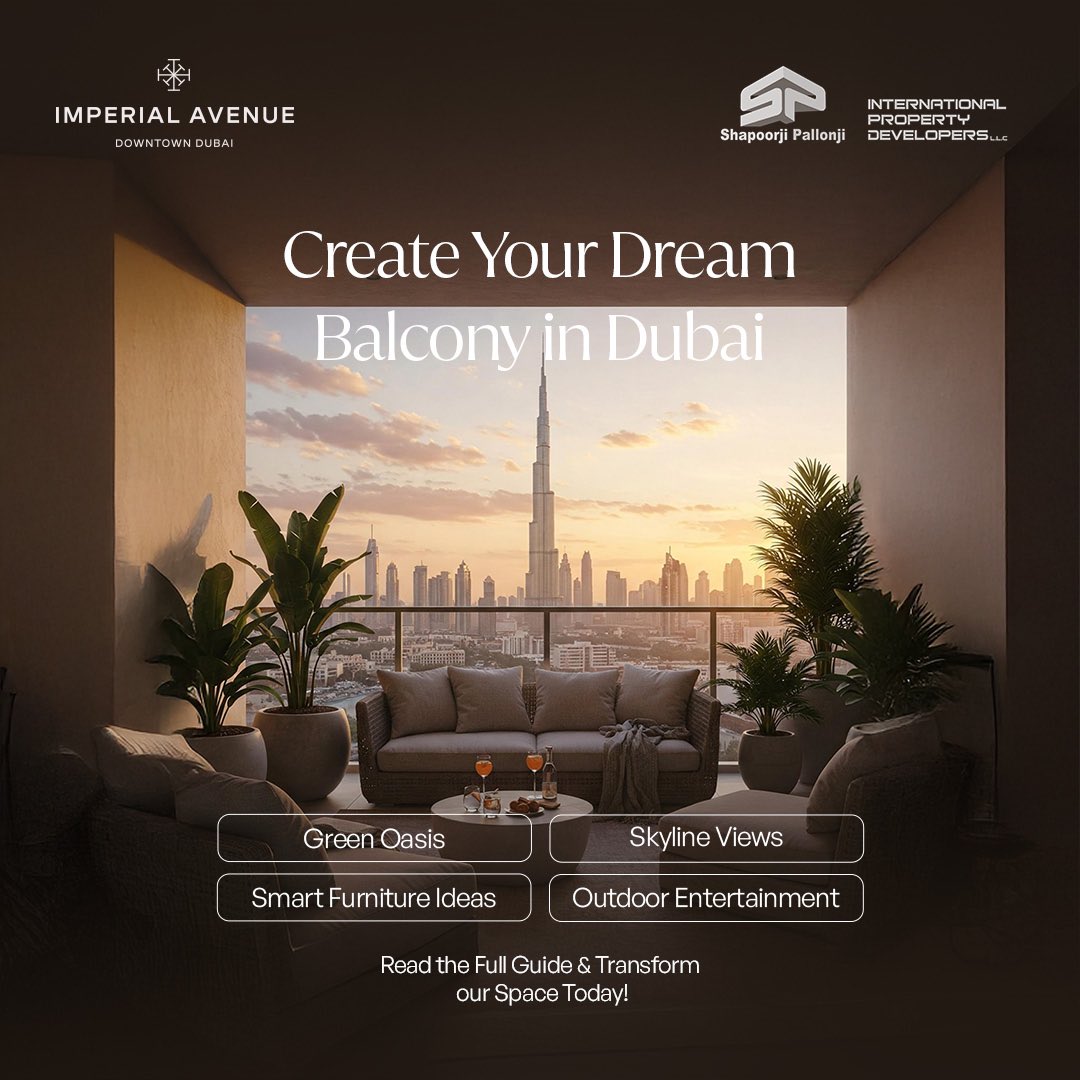 Turn your Dubai apartment balcony into a dreamy escape! 🌿✨
From green havens to skyline-view lounges, discover smart decor tips that elevate both style and property value.

👉 Full guide: shapoorjiproperties.com/blog/2025/05/2…
#DubaiRealEstate #BalconyDecor