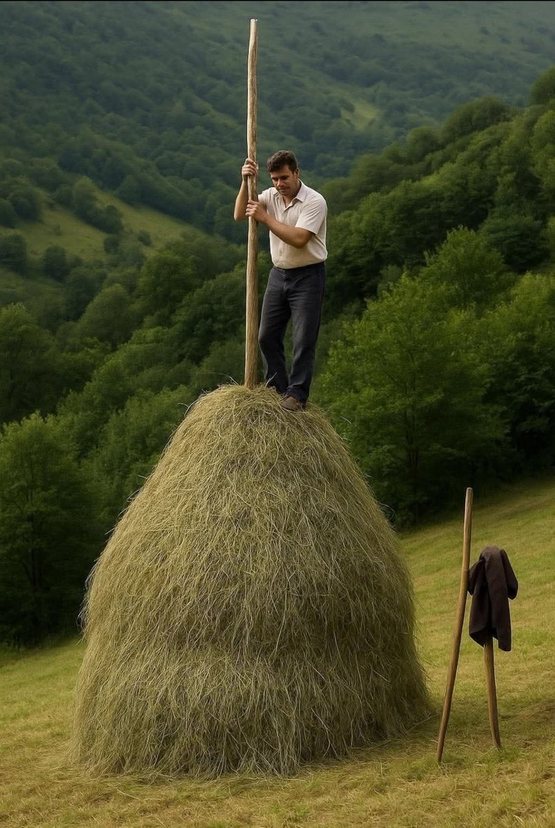 Pisando la yerba pa facer una vara.

Asturies. 

📷: José Ramón Sd