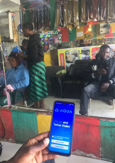 Bitcoin Zambia (@bitcoinzambia) on Twitter photo WoS and Aqua installed on a barber's phone in a suburb of Lusaka, part of our BarberBTC initiative turning barbershops into education hubs.
We used WoS (custodial, Lightning) and Aqua (non-custodial, Liquid) to teach Layer 2 and types of custody.
Supported by <a href="/walletofsatoshi/">Wallet of Satoshi</a>. WoS and Aqua installed on a barber's phone in a suburb of Lusaka, part of our BarberBTC initiative turning barbershops into education hubs.
We used WoS (custodial, Lightning) and Aqua (non-custodial, Liquid) to teach Layer 2 and types of custody.
Supported by <a href="/walletofsatoshi/">Wallet of Satoshi</a>.