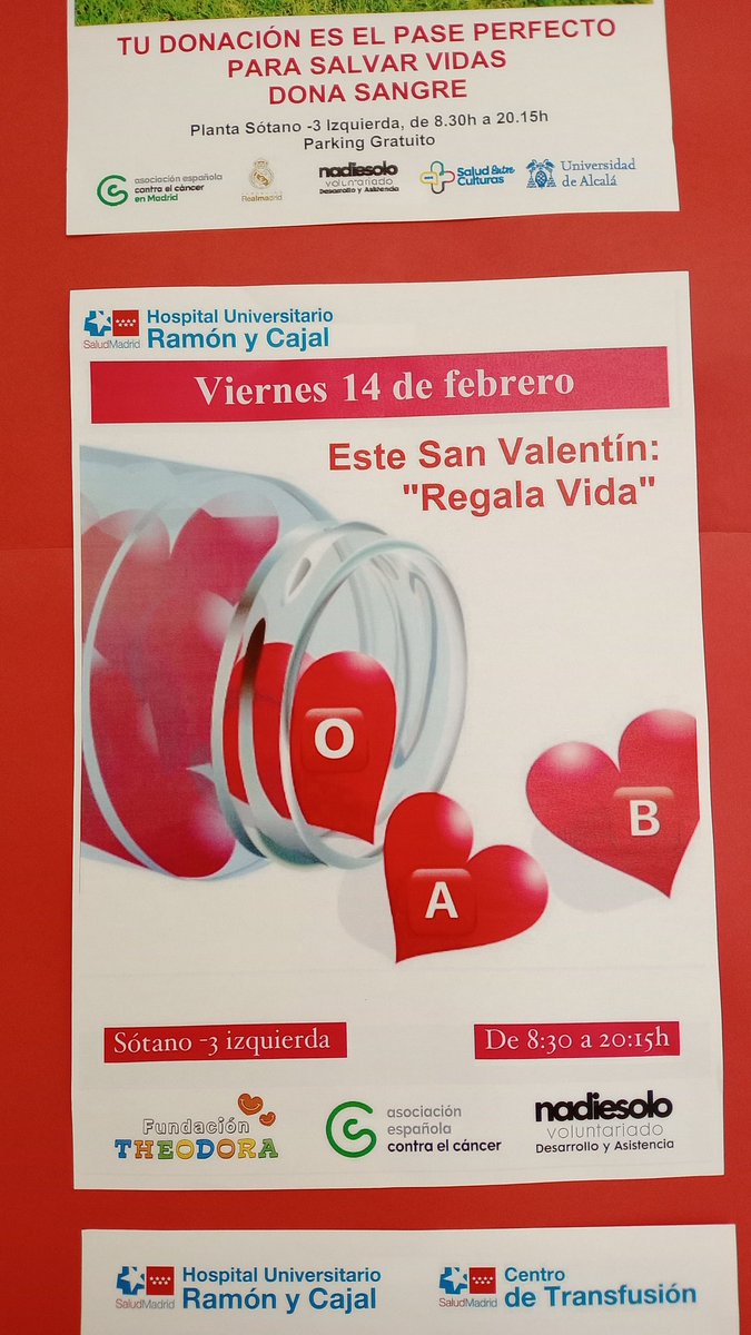 ASOCIACION SONRISAS (@asc_sonrisas) on Twitter photo Felicidades @ramonycajaldona por esa maravillosa exposición de carteles #díamundialdeldonantedesangre
Gracias por estar siempre ahi
❤️👏👏👏👏
#donaciondesangre #centrodetransfusion #hospitales Felicidades @ramonycajaldona por esa maravillosa exposición de carteles #díamundialdeldonantedesangre
Gracias por estar siempre ahi
❤️👏👏👏👏
#donaciondesangre #centrodetransfusion #hospitales