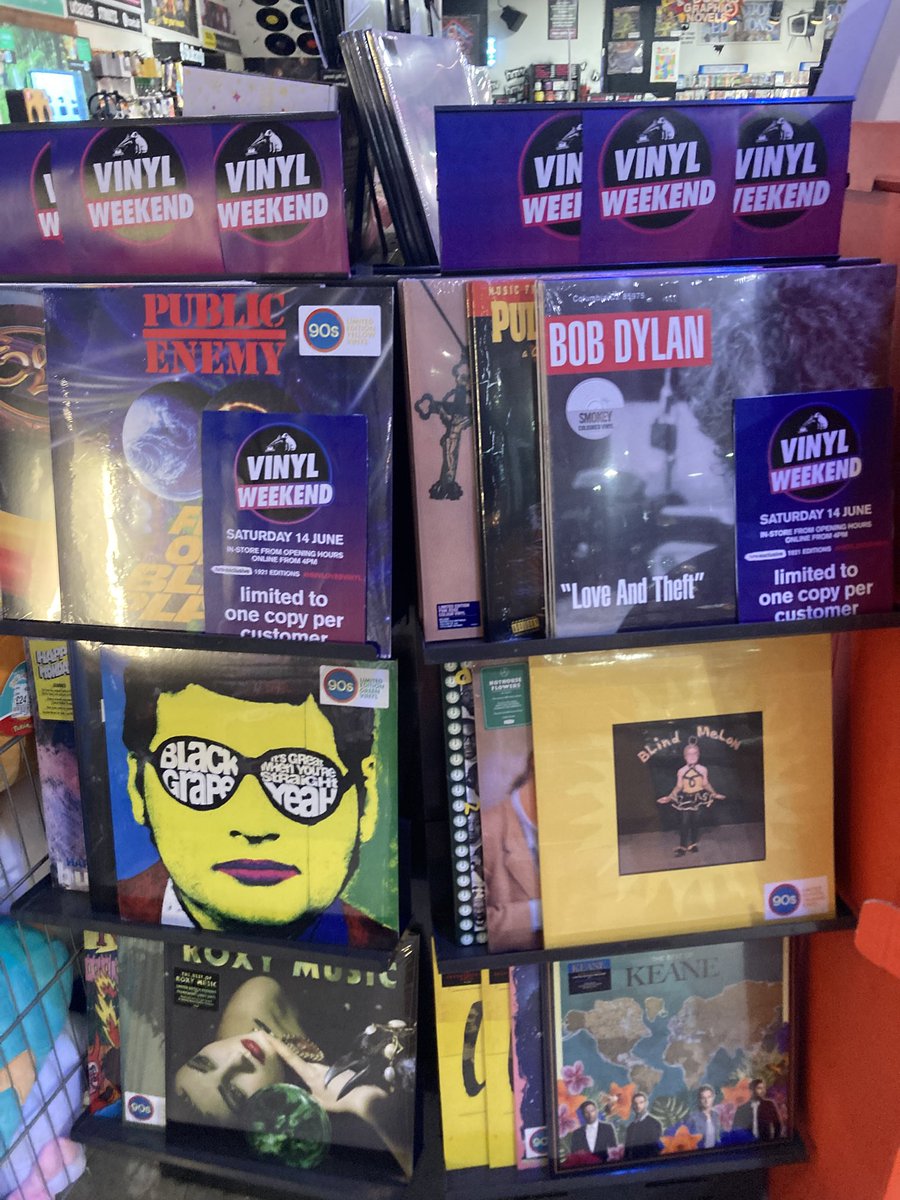 #vinylweekend is here! If you cant make it in store, a Ltd amount will be available online from 4pm #hmvLovesVinyl #exclusive #vinyl #hmv