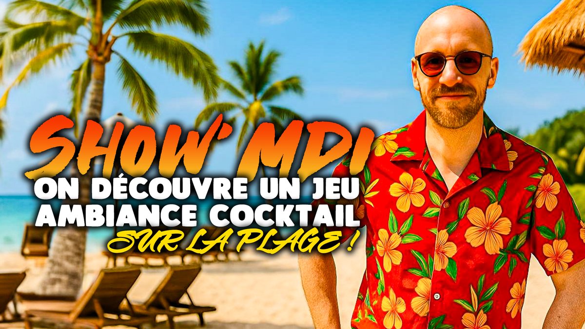 Vous avez chaud hein ? 🥵☀️
Alors ce soir à 20h30, venez vous rafraîchir en LIVE !
Je vous y accueille avec un jeu ambiance cocktail sur la plage 🍹🌴
Pensez à prendre une serviette, vos lunettes de soleil…
et un peu de crème solaire 😎