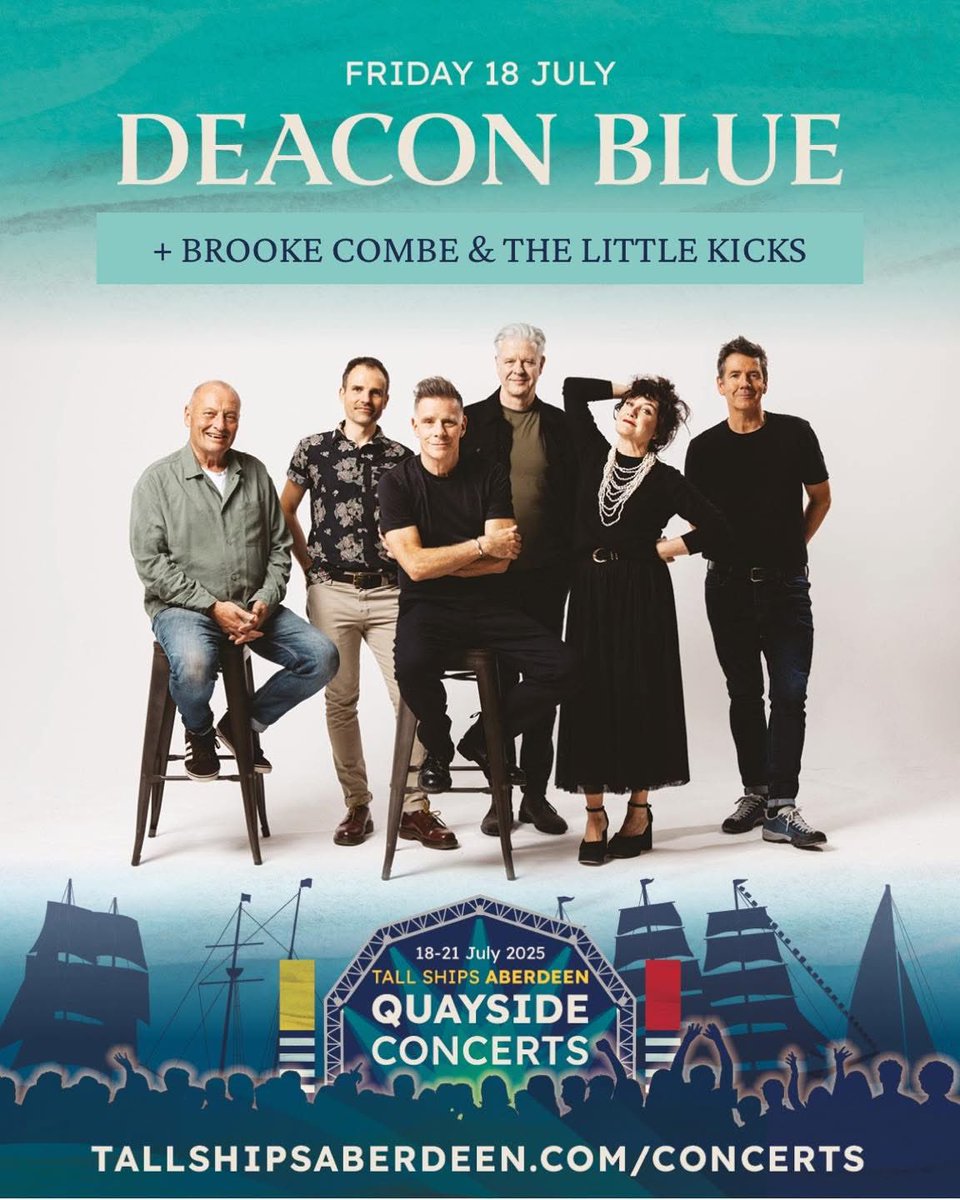 The Little Kicks (@thelittlekicks) on Twitter photo Honoured to be on the bill for this in our hometown. <a href="/deaconbluemusic/">Deacon Blue</a> <a href="/brookecombe/">Brooke Combe</a> and ourselves for <a href="/tallshipsabdn/">Tall Ships Aberdeen</a> next month. Honoured to be on the bill for this in our hometown. <a href="/deaconbluemusic/">Deacon Blue</a> <a href="/brookecombe/">Brooke Combe</a> and ourselves for <a href="/tallshipsabdn/">Tall Ships Aberdeen</a> next month.