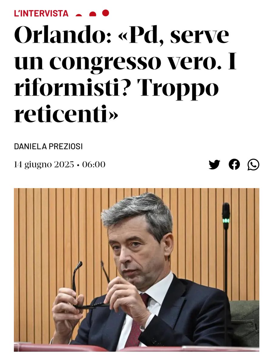 La mia intervista oggi a <a href="/DomaniGiornale/">Domani</a> 

editorialedomani.it/politica/itali…