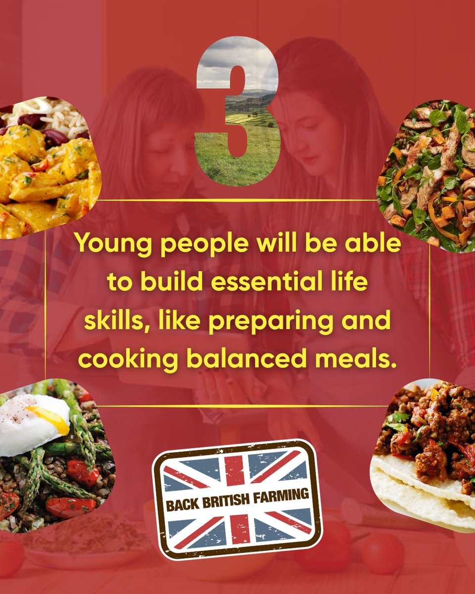 Do you agree? 

We're calling for an updated school curriculum, so that children can learn more about British food, food security, and the thousands of people it takes to produce and prepare their food 🍽️

Sign and share our petition👉 ow.ly/FOmf50W8qGO

#BackBritishFarming