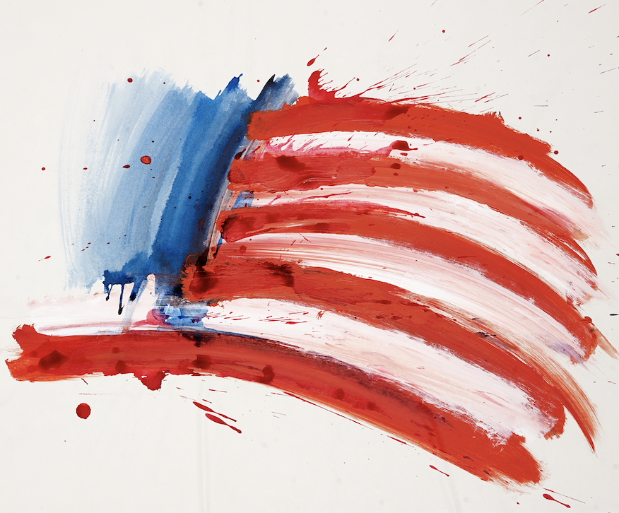 Flags—loud little rectangles flapping in the wind, screaming loyalty in stitched colours. Borders on sticks. Symbols soaked in pride, blood, and bureaucracy. Wave them or burn them—just don’t ignore them. 

#FlagDay #RalphSteadman