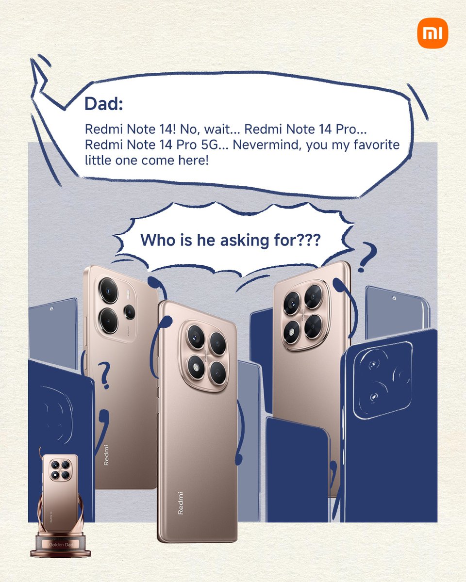 Got a dad joke or meme that’s just as golden?

#GoldenDadAward #RedmiNote14Pro5G #RedmiNote14Pro #RedmiNote14 #SandGoldEdition