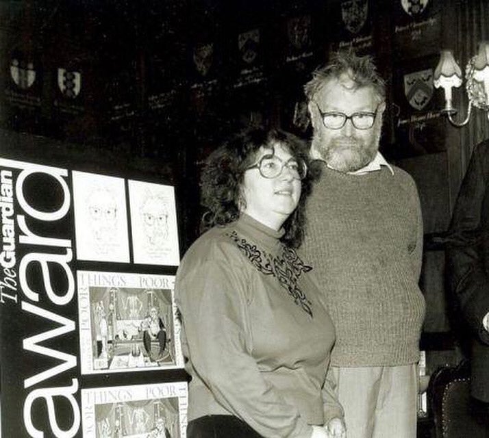 The Alasdair Gray Archive (@agrayarchive) on Twitter photo OPENS TODAY: Alasdair Gray: Works from The Morag McAlpine Bequest at <a href="/KelvingroveArt/">Kelvingrove Art Gallery and Museum</a> feat. book cover art works for <a href="/AOwensArchive/">Agnes Owens Archive</a>
In an interview Morag said: "I think that we probably had quite lonely times before we met. And we now know the value of being together.’ OPENS TODAY: Alasdair Gray: Works from The Morag McAlpine Bequest at <a href="/KelvingroveArt/">Kelvingrove Art Gallery and Museum</a> feat. book cover art works for <a href="/AOwensArchive/">Agnes Owens Archive</a>
In an interview Morag said: "I think that we probably had quite lonely times before we met. And we now know the value of being together.’