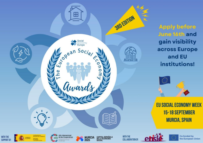 CEPES (@cepes2) on Twitter photo 💡¿Tienes un proyecto en marcha en 🏘️#vivienda,⚡#energíaLimpia, 📚#educación o 👩🏫#formación vinculado a la #EconomíaSocial o la #innovación social?
🎯¡Preséntalo a los Premios Europeos de la Economía Social de <a href="/SocialEcoEU/">Social Economy EU</a>!
📅Plazo:16/06
ℹ️Más info:
➡️socialeconomy.eu.org/wp-content/upl… 💡¿Tienes un proyecto en marcha en 🏘️#vivienda,⚡#energíaLimpia, 📚#educación o 👩🏫#formación vinculado a la #EconomíaSocial o la #innovación social?
🎯¡Preséntalo a los Premios Europeos de la Economía Social de <a href="/SocialEcoEU/">Social Economy EU</a>!
📅Plazo:16/06
ℹ️Más info:
➡️socialeconomy.eu.org/wp-content/upl…