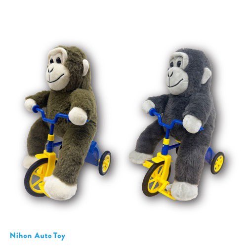 前回のカエルに続き、、 今度はゴリラだ🚲🦍✨ ゴリラが、キコキコと