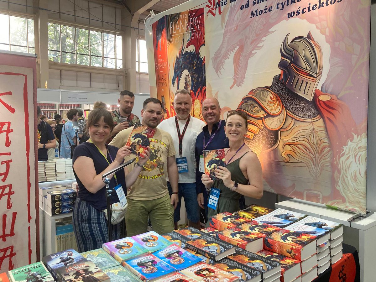 Currently enjoying <a href="/pyrkon/">Pyrkon - Fantastyczne Miejsce Spotkań</a>, a superb #fantasy convention in Poland. Great to receive such a warm welcome from the amazing team at Fabryka Słów! @fabrykaslow Thank you! 😀