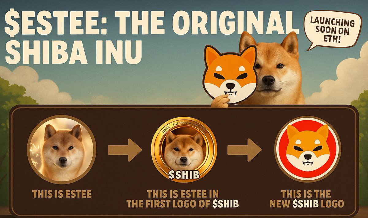 $ESTEE: The Original Shiba Inu $SHIB 

Keep an eye on this launch on Ethereum, backed by many big names.

TG t.me/ShibEstee
X x.com/TheEsteeCoin