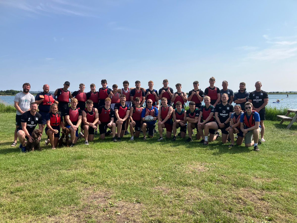 Our Academy players and staff made the most of the warm weather on Friday afternoon with a range of team-building activities at Welton Waters, including raft building, orienteering, paddle boarding, and canoe racing 🛶☀️

⚫️⚪️ #COYH | <a href="/ecostrad/">ecostrad</a>