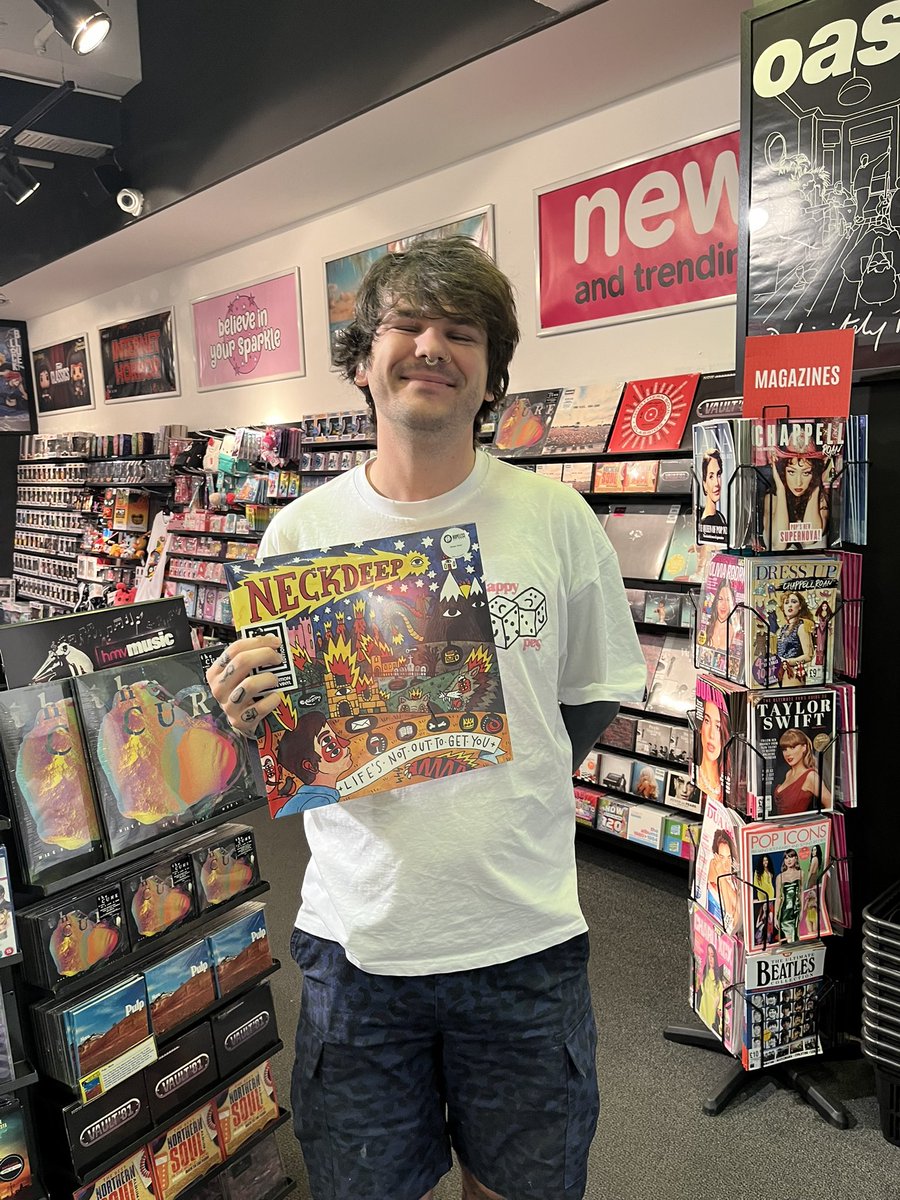 Here’s Tom, one very happy customer with Neck Deep they’ve managed to pick up from the hmv #vinyl weekend line up

Thanks for popping in Tom! 

#hmvlovesvinyl