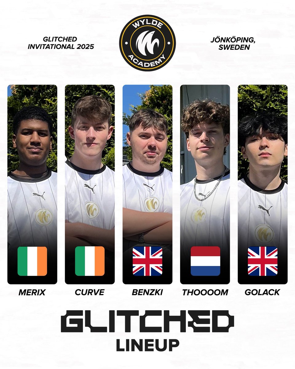 Our Academy lineup for <a href="/glitchedSE/">GlitchedSE</a> LAN this weekend! 🇸🇪

GOOD LUCK <a href="/thooOOMvlr/">thooOOM</a> <a href="/benzkiVL/">BENZKI</a> <a href="/merixval/">merix</a> <a href="/Curvington/">Curve</a> <a href="/golack_/">Golack</a>!⚡️