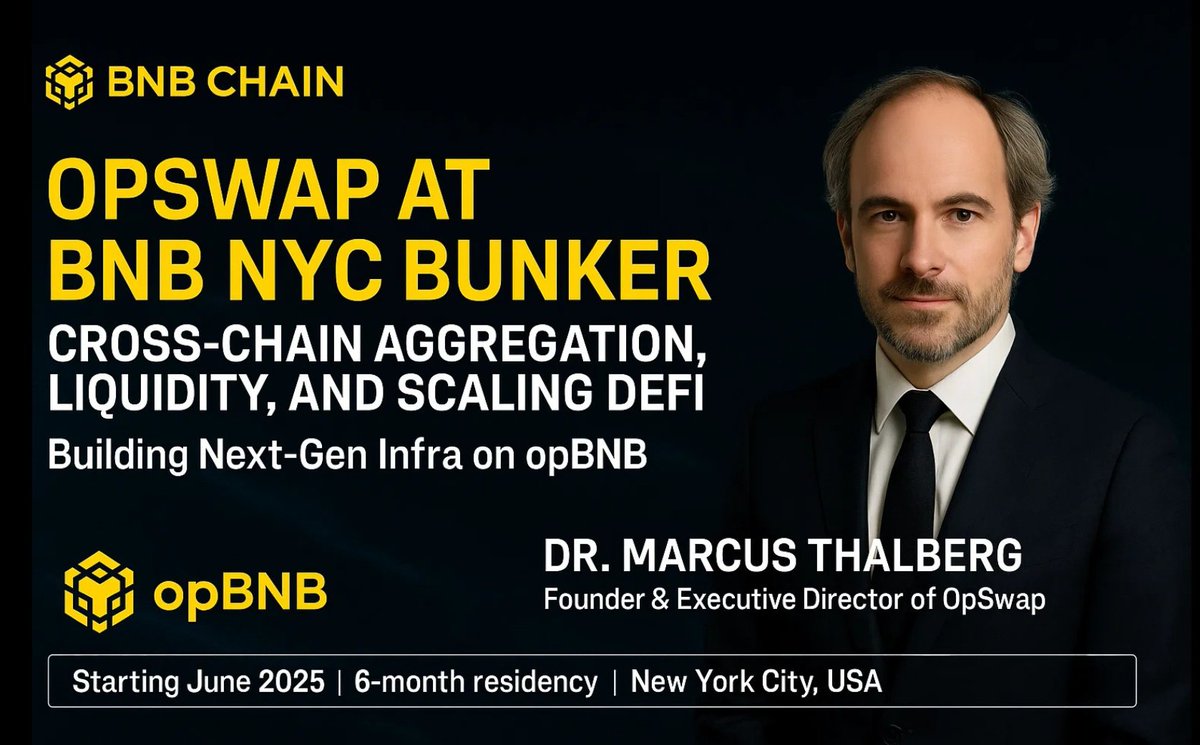 Opswap_protocol's tweet image. 📍OPSWAP IS HEADING TO NYC! 🇺🇸
👨💻 We’re proud to join the BNB Builder Bunker — a 6-month pilot hub for Web3 builders building on opBNB.
From community coworking to weekly sessions and demo days, we’re bringing the aggregator energy to New York 🗽
See you in the bunker!
🔰…