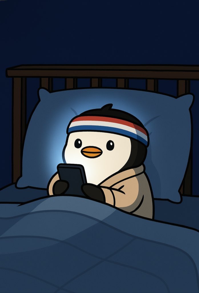 After a long day of shilling $Pengu to your girlfriends GN frens