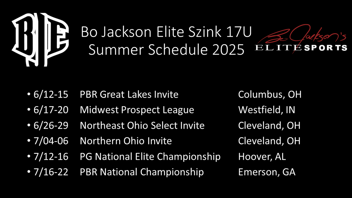Excited for summer ball!
<a href="/BJE2026Szink/">Bo Jackson Elite 2026 (Szink)</a>
