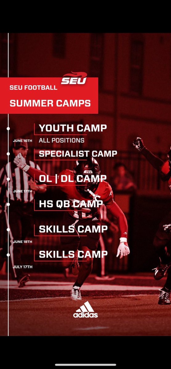 I will be attending the padded OL/DL camp at <a href="/SEUFireFootball/">Southeastern Football</a> Tuesday June 17th!!!

<a href="/CoachBerry247/">Coach Brandon Berry</a> 
<a href="/caffeyjbhs/">Coach CaffeyJBHS Football</a> 
<a href="/coachcanales/">Coach Mike Canales</a> 
<a href="/JensenFootball/">Jensen Beach Football</a> 
<a href="/coachTDodd/">Tripp Dodd</a> 
<a href="/CoachHeldreth/">Jordan Heldreth</a> 
<a href="/coachkstrong/">K. Strong</a> 
<a href="/natetoraw/">NateMikell</a> 
<a href="/TheDoBoyyyy/">Brian Do</a>