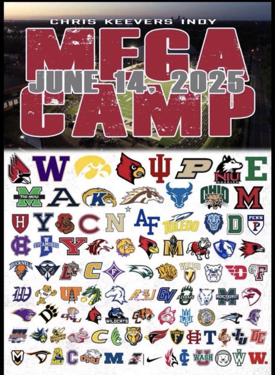 robin_ruffing's tweet photo. I will be competing at the Chris Keevers @UIndyFB Mega Camp tomorrow!

@GIfootballChris @CoachWChristian @GridironImports @BrianSpapens @ImmoOsterkamp https://t.co/3kesRy2gzo