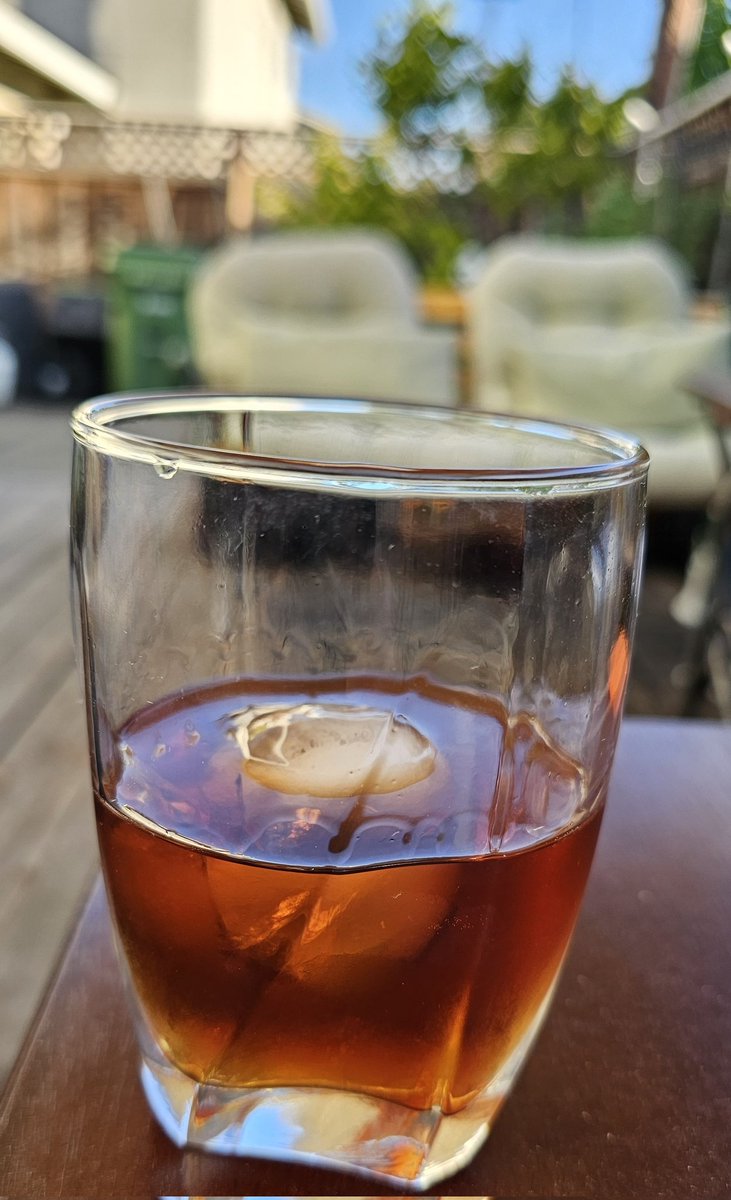 On my second Manhattan. I ran out of amarena cherries. 😢