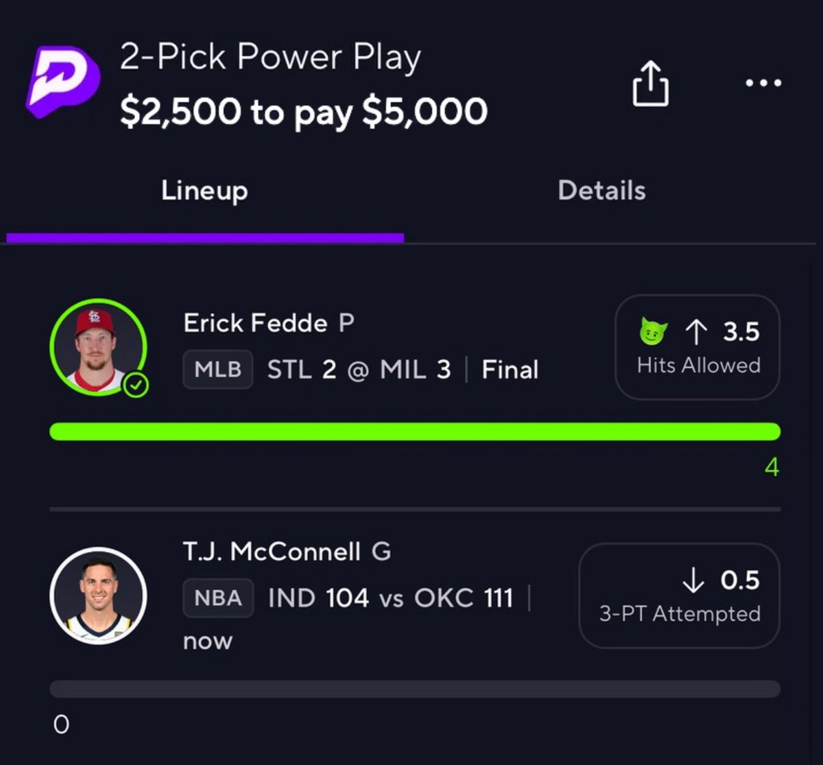 PickCityHQ's tweet image. I guess someone getting $2,500 tonight… 🤣

All you gotta do is like and comment to enter! ✅

Shoutout Vegas for the sponsor for this slip! 😂 I’m always going to win when it comes to popular #1 picks. 😈
