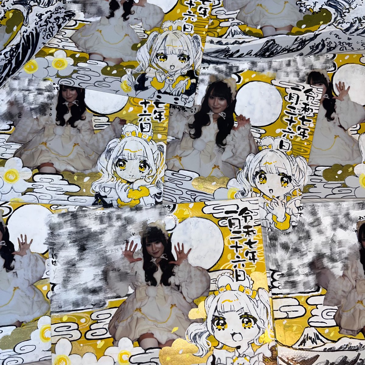 maid_koguma's tweet image. 現役メイドのチェキお絵描き✏️